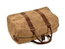 Load image into Gallery viewer, waxed-canvas-duffle-bag-trendyful