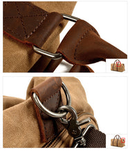 Load image into Gallery viewer, waxed-canvas-duffle-bag-trendyful