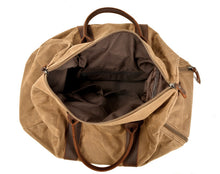 Load image into Gallery viewer, waxed-canvas-duffle-bag-trendyful