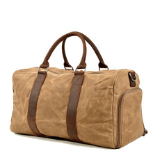 Load image into Gallery viewer, waxed-canvas-duffle-bag-trendyful