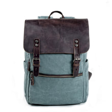 Load image into Gallery viewer,   canvas-leather-backpack-trendyful