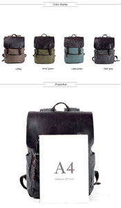 canvas-leather-backpack-trendyful