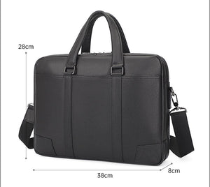 Calgary Genuine Leather Messenger Bag - trendyful