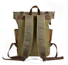 Load image into Gallery viewer, waxed-canvas-backpack-trendyful