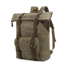 Load image into Gallery viewer, waxed-canvas-backpack-trendyful