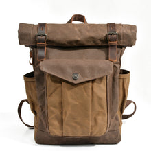 Load image into Gallery viewer, waxed-canvas-backpack-trendyful