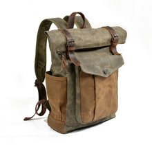 Load image into Gallery viewer, waxed-canvas-backpack-trendyful