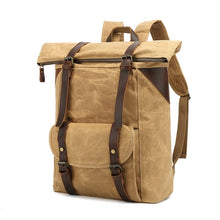 Load image into Gallery viewer, waxed-canvas-backpack-trendyful-