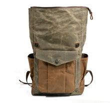 Load image into Gallery viewer, waxed-canvas-backpack-trendyful