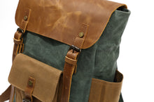 Load image into Gallery viewer, waxed-canvas-backpack-trendyful