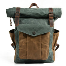 Load image into Gallery viewer, waxed-canvas-backpack-trendyful