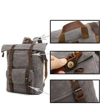 Load image into Gallery viewer, waxed-canvas-backpack-trendyful