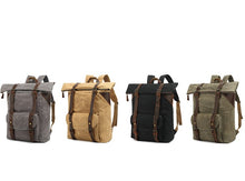 Load image into Gallery viewer, waxed-canvas-backpack-trendyful