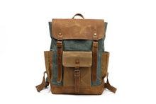 Load image into Gallery viewer, waxed-canvas-backpack-trendyful