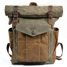 Load image into Gallery viewer, waxed-canvas-backpack-trendyful