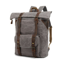 Load image into Gallery viewer, waxed-canvas-backpack-trendyful