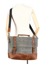 Load image into Gallery viewer, waxed-canvas-messenger-bag-trendyful