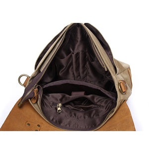 Lincoln Canvas Messenger Bag | Laptop Bag | Satchel Bag - trendyful