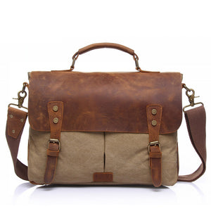 Lincoln Canvas Messenger Bag | Laptop Bag | Satchel Bag - trendyful