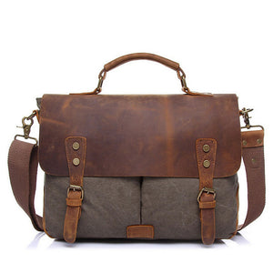 Lincoln Canvas Messenger Bag | Laptop Bag | Satchel Bag - trendyful