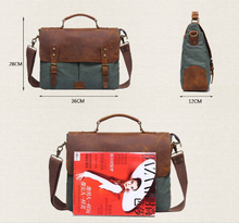 Load image into Gallery viewer, Lincoln Canvas Messenger Bag | Laptop Bag | Satchel Bag - trendyful