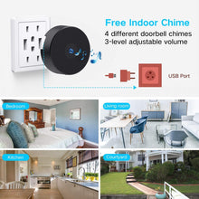 Load image into Gallery viewer, Full HD Video Doorbell, 1 Ring Indoor Chime, 32 GB Micro SD Card - trendyful