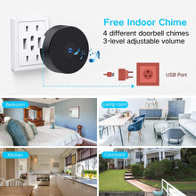 Load image into Gallery viewer, Full HD Video Doorbell, 1 Ring Indoor Chime, 32 GB Micro SD Card - trendyful