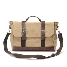 Load image into Gallery viewer, Cheggio Canvas Messenger Bag | Laptop Bag | Satchel Bag 14&quot; - trendyful