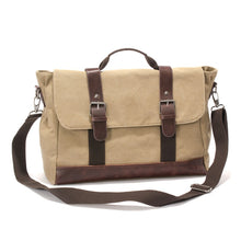Load image into Gallery viewer, Cheggio Canvas Messenger Bag | Laptop Bag | Satchel Bag 14&quot; - trendyful