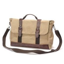 Load image into Gallery viewer, Cheggio Canvas Messenger Bag | Laptop Bag | Satchel Bag 14&quot; - trendyful
