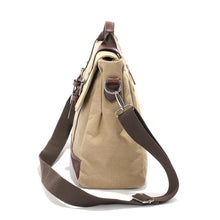 Load image into Gallery viewer, Cheggio Canvas Messenger Bag | Laptop Bag | Satchel Bag 14&quot; - trendyful