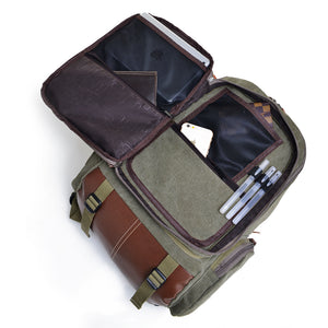 Canvas Laptop Backpack 16" | Travel Canvas Backpack - trendyful
