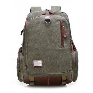 Canvas Laptop Backpack 16" | Travel Canvas Backpack - trendyful