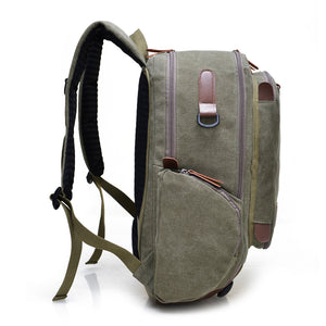 Canvas Laptop Backpack 16" | Travel Canvas Backpack - trendyful