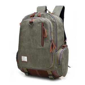 Canvas Laptop Backpack 16" | Travel Canvas Backpack - trendyful