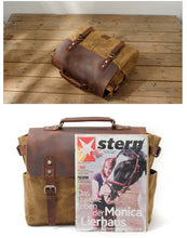 Load image into Gallery viewer, Riverton Canvas Messenger Bag | Laptop Bag | Satchel Bag - trendyful