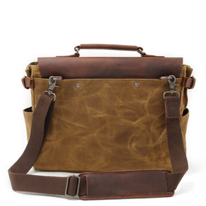 Riverton Canvas Messenger Bag | Laptop Bag | Satchel Bag - trendyful