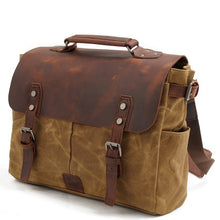 Load image into Gallery viewer, Riverton Canvas Messenger Bag | Laptop Bag | Satchel Bag - trendyful