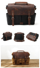 Load image into Gallery viewer, Riverton Canvas Messenger Bag | Laptop Bag | Satchel Bag - trendyful