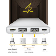 Load image into Gallery viewer, Premium 20000mAh Power Bank | Ultra Fast Charging - trendyful