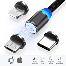 Load image into Gallery viewer, 3_Port_Magnetic_Cable_Micro_USB_USB-C_Lightning.jpg