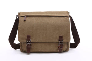 Crosstown Canvas Messenger Bag | Laptop Bag | Satchel Bag 13" - trendyful