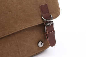 Crosstown Canvas Messenger Bag | Laptop Bag | Satchel Bag 13" - trendyful