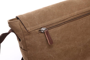 Crosstown Canvas Messenger Bag | Laptop Bag | Satchel Bag 13" - trendyful