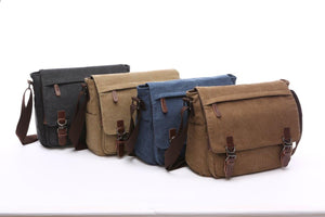 Crosstown Canvas Messenger Bag | Laptop Bag | Satchel Bag 13" - trendyful