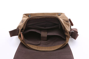 Crosstown Canvas Messenger Bag | Laptop Bag | Satchel Bag 13" - trendyful