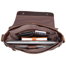 Load image into Gallery viewer, Lawrence Genuine Leather Messenger Bag - trendyful