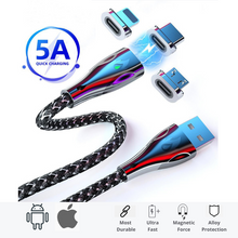 Load image into Gallery viewer, Premium 3 in 1 Magnetic Cable | Micro USB, USB-C, Lightning - trendyful
