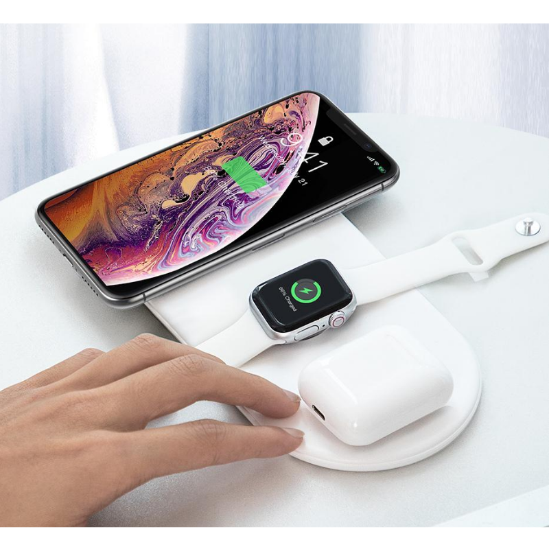 Baseus 3-in-1 Wireless Charging Pad - trendyful