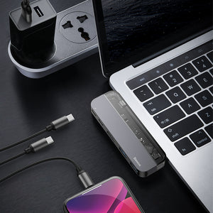 Baseus Transparent Type-C Multifunction HUB - trendyful